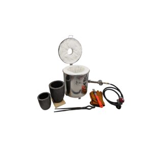 LSMIITTH 16 KG Gas Metal Melting Furnace Foundry Copper Crucible Tong Gas Forge