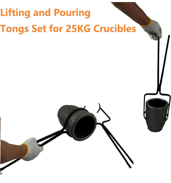 25kg Clay Graphite Crucible For Metal Melting - Foundry Tool With Casting Kit