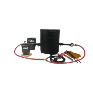 LSMIITTH 16 KG Gas Metal Melting Furnace Foundry Copper 2 Crucibles Tongs Casting Mold