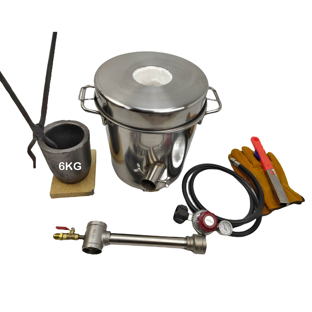 LSMIITTH 6 KG Gas Metal Melting Furnace Refine Propane Forge Casting Tool Gold foundry - Image 2