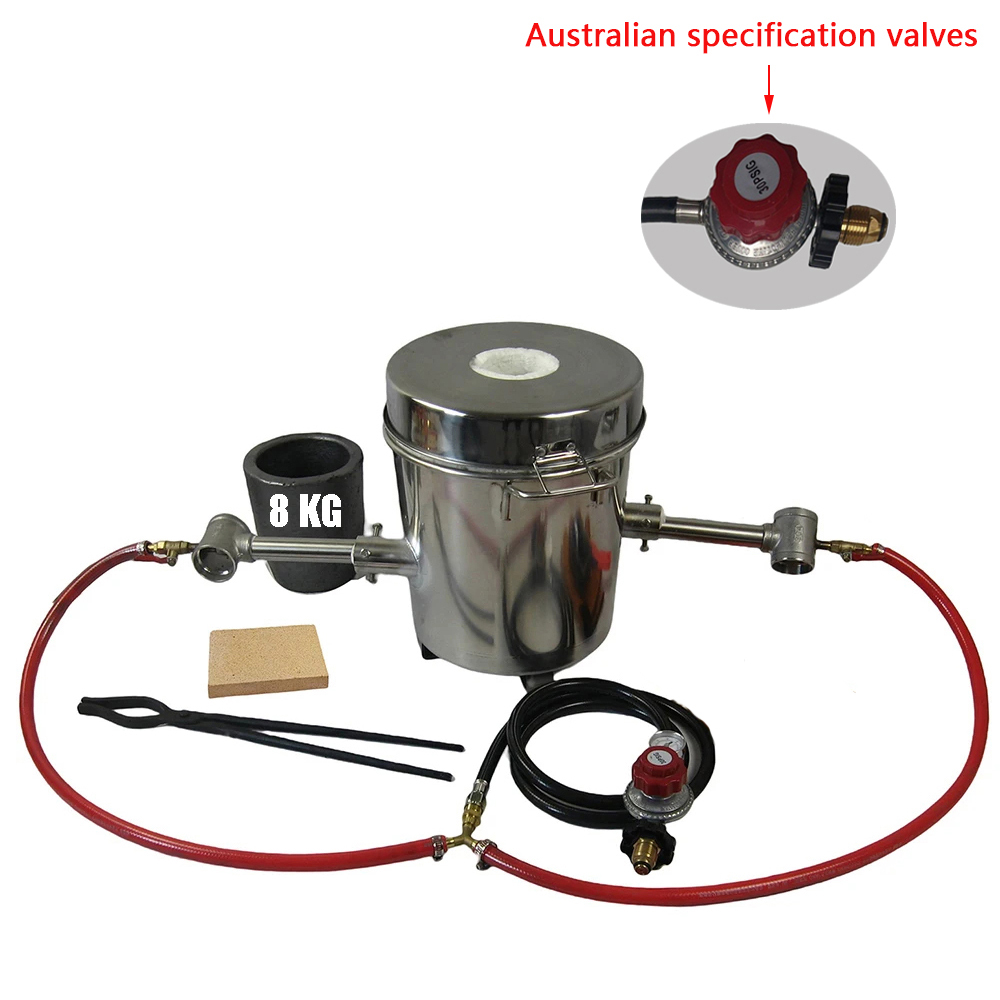 LSMIITTH 6 KG Dual Burner Gas Metal Melting Furnace Propane Forge Casting Tool - Image 8