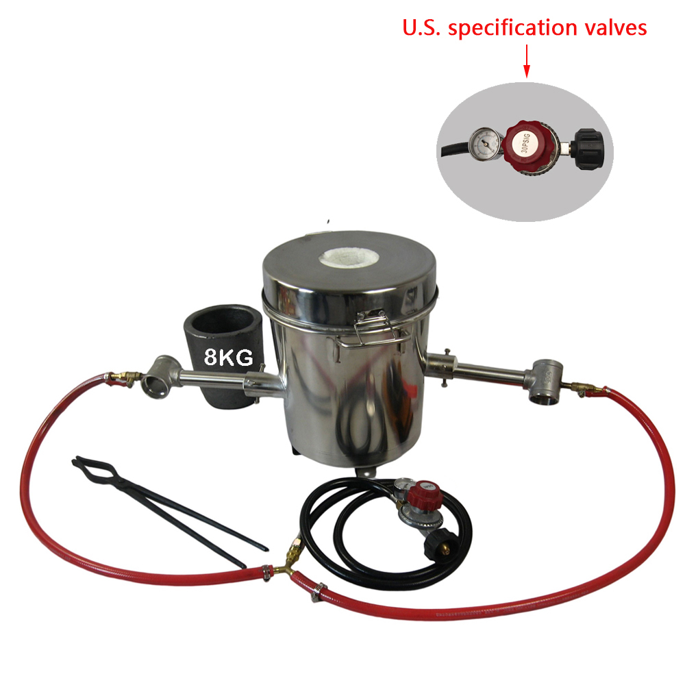 LSMIITTH 6 KG Dual Burner Gas Metal Melting Furnace Propane Forge Casting Tool - Image 9